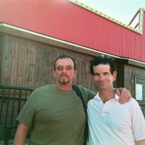Actors Anthony Hornus, left (An Ordinary Killer, Ghost Town, Wicked Spring) and Charlie Matthau (Her Minor Thing, An Ordinary Killer, Ghost Town the movie)on the Las Vegas set of Mikey and Delores.