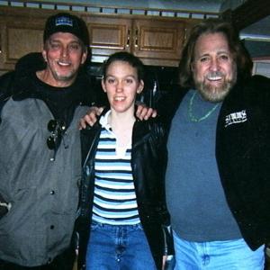 From left actordirector Anthony Hornus Miracle at Sage Creek Ghost Town Heavens Neighbors his daughter Haylee Heavens Neighbors and actor Dan Haggerty Grizzly Adams on the Michigan set of An Ordinary Killer
