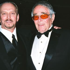 ActorDirector Anthony Hornus Ghost Town An Ordinary Killer left with Hollywood legend Stuart Whitman at the 2007 Oscar event Night of 100 Stars at the Beverly Hills Hotel