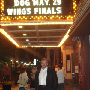 ActorDirector Anthony Hornus for a marquee shot at Dog premiere in Jackson Michigan