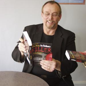 Actor-author-director Anthony Hornus (Dean Teaster's Ghost Town, Miracle at Sage Creek, An Ordinary Killer) at a Michigan book signing for An Ordinary Killer.