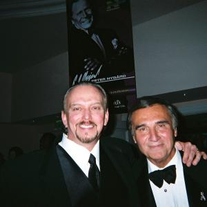 A pair of Tonys, Hollywood mainstay Tony Lo Bianco, right, (The French Connection, winner of five Academy Awards) and Anthony Hornus (Ghost Town, An Ordinary Killer) at The Night of 100 Stars Oscar event in Beverly Hills.