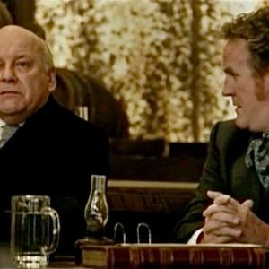 Congressman Oakes Ames Serge Houde and Thomas Doc Durant Colm Meaney in Episode 6 of Season 3 of HELL ON WHEELS