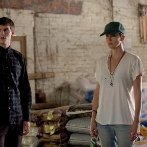 Still of Charlize Theron and Nicholas Hoult in Dark Places 2015