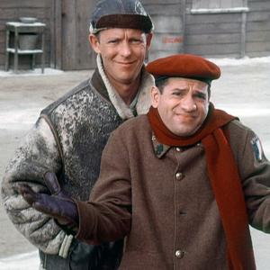 Still of Robert Clary and Larry Hovis in Hogans Heroes 1965