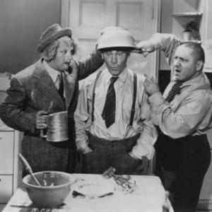 Three Stooges Larry Curly and Moe circa 1940