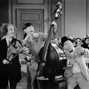 Three Stooges in Disorder in the Court Larry Curly and Moe circa 1935 Columbia