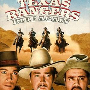 Anthony Quinn, John Howard and Akim Tamiroff in The Texas Rangers Ride Again (1940)