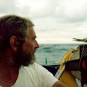 Anthony Howarth and friend aboard Boat midAtlantic 1989