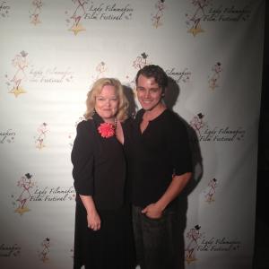 Valorie Hubbard and Riley Bodenstab at the Lady Filmakers festival in Beverly Hills