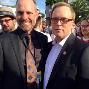 with Brad Bird at the Tomorrowland premiere