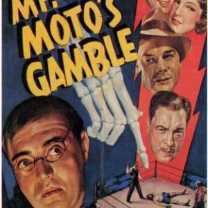 Peter Lorre Dick Baldwin Lynn Bari Douglas Fowley and Harold Huber in Mr Motos Gamble 1938