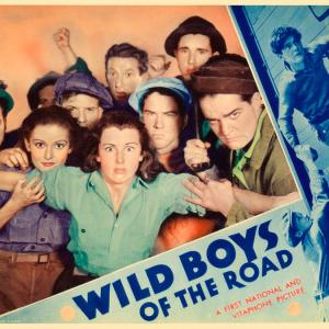 Still of Dorothy Coonan Wellman, Frankie Darro, Rochelle Hudson, Buddy Messinger and George Offerman Jr. in Wild Boys of the Road (1933)