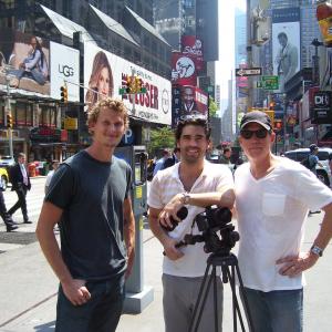 Filming Chasing Beauty in NYC Brent Huff Adam Banicki Ben Hardwicke
