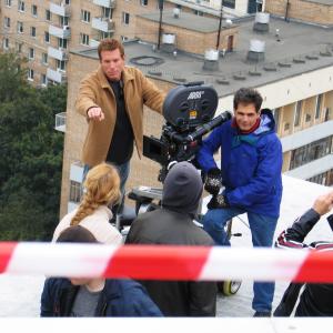 On location for Treasure Raiders in Moscow, Russia.