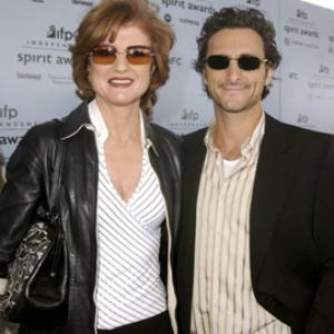 Lawrence Bender and Arianna Huffington
