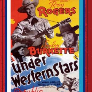 Roy Rogers, Smiley Burnette and Carol Hughes in Under Western Stars (1938)