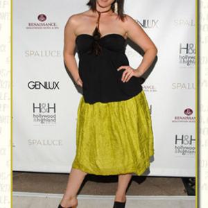 Actor Kristina Hughes attends the unveiling of Spa Luce at Hollywood  Highland in Hollywood CA
