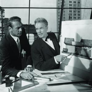 Still of Gary Cooper and Henry Hull in The Fountainhead 1949
