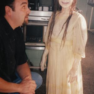 Lauren and John Caglione Jr on the set of Blair Witch 2