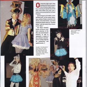 Article about the Carl Mack fashion show in LA Film  Video magazine