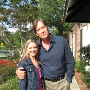 With Kevin Sorbo on the set of Christmas Angel