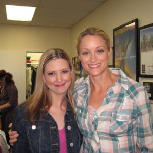 With Teri Polo on the set of 