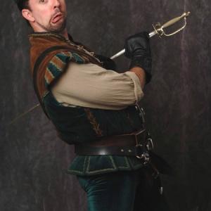 Spencer Humm as the comical swashbuckler Slash Montant one third of the actioncomedy duo know as Hack and Slash