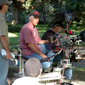 Cinematographer Stephen Campbell and director Chris Hummel on location of The Guardians 2010