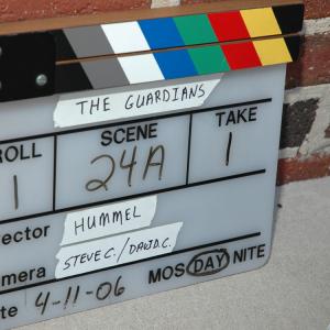 Day one slate on location of The Guardians 2010