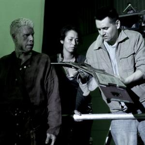 Ron Perlman and Simon Hunter in Mutant Chronicles 2008