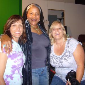 Del's CRAZY music video...Del Hunter-White with Producers...Nan Hagan and Mindy Kanaskie