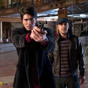 Still of Sam Huntington and Brandon Routh in Dylan Dog Dead of Night 2010