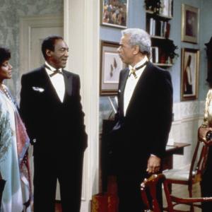 Still of Bill Cosby Earle Hyman Phylicia Rashad and Clarice Taylor in The Cosby Show 1984