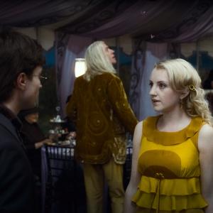 Still of Rhys Ifans, Daniel Radcliffe and Evanna Lynch in Haris Poteris ir mirties relikvijos. 1 dalis (2010)