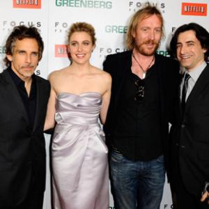 Noah Baumbach Ben Stiller Rhys Ifans and Greta Gerwig at event of Greenberg 2010