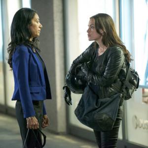 Still of Piper Perabo and Seeta Indrani in Covert Affairs 2010