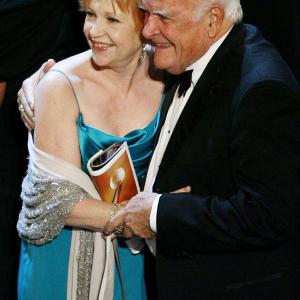 Actor John Ingle (R) and guest onstage during the 33rd Annual Daytime Emmy Awards held at the Kodak Theatre on April 28, 2006 in Hollywood, California.