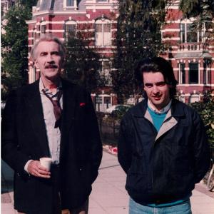 On location in Amsterdam with Sir Christopher Lee