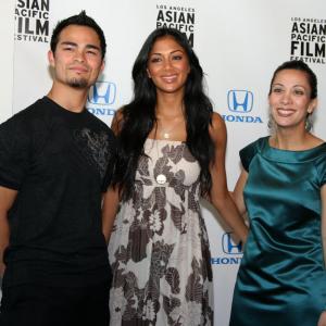 Diverse Celebrities like Nicole Scherzinger lead singer of the Pussycat Dolls center came out to support the inspiring message of The SENSEI with her cousin Michael Hake who plays Gary and WriterDirectorActress D Lee Inosanto