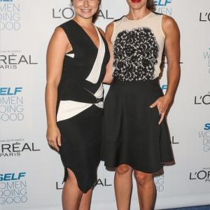 With actress Katie Lowes at SELF Magazine's Women Doing Good Awards 2013.