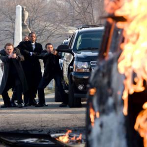 Still of Colm Meaney Jamie Foxx Michael Irby and Brian Distance in Law Abiding Citizen 2009