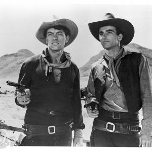 Still of Montgomery Clift and John Ireland in Red River 1948
