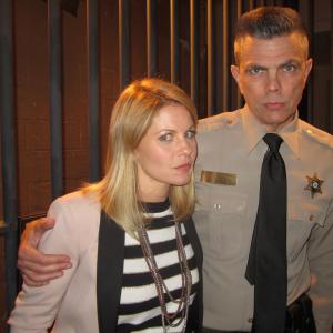 With Candace Cameron on set of FINDING NORMAL