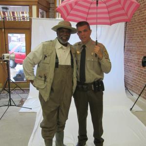 With Lou Beatty Jr. on set of FINDING NORMAL