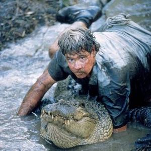 Still of Steve Irwin in The Crocodile Hunter Collision Course 2002