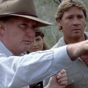 Steve Irwin, Terri Irwin and John Stainton in The Crocodile Hunter: Collision Course (2002)
