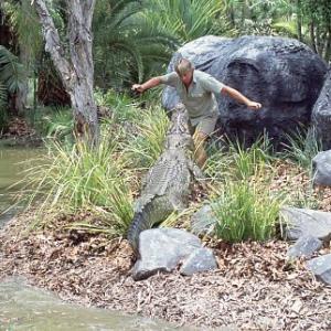 Still of Steve Irwin in The Crocodile Hunter Collision Course 2002