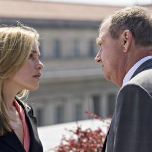 Still of Piper Perabo and Gregory Itzin in Covert Affairs 2010
