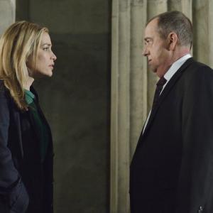 Still of Piper Perabo and Gregory Itzin in Covert Affairs 2010